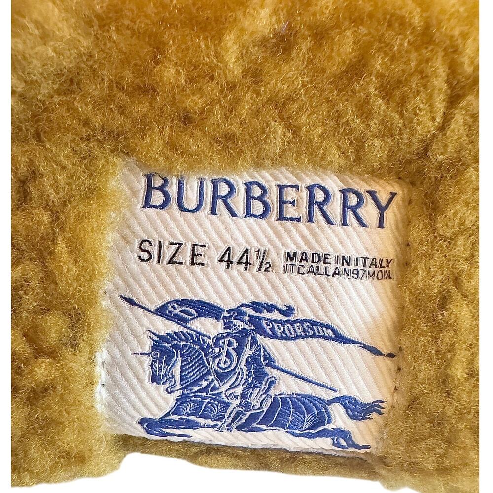 Burberry *NEW*  Stony Suede & Shearling Wood Mules - Picture 6 of 7